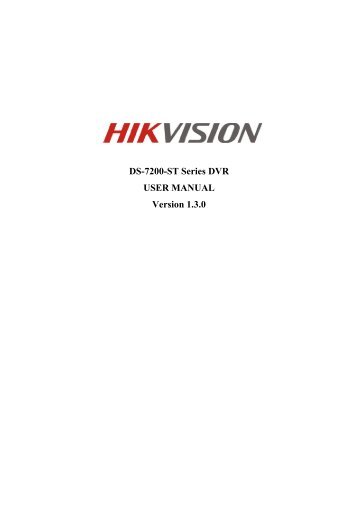 Hikvision Ds 7200 Series  -  10